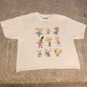 Nickelodeon cropped shirts size: medium